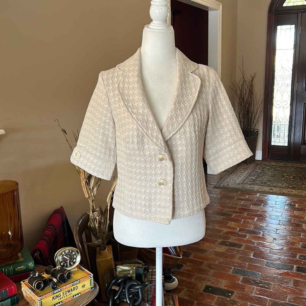 Mossimo Houndstooth Print Jacket szM NWOT